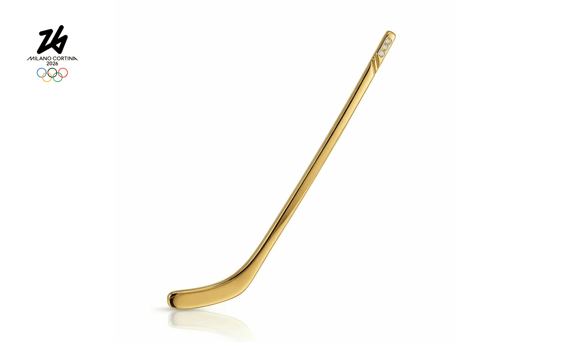 Брошь Jose Hess хоккей олимпийская символика